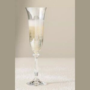 NEW, New York City Ballet - Crystalline Glass Flutes, Set of 4 - Clear